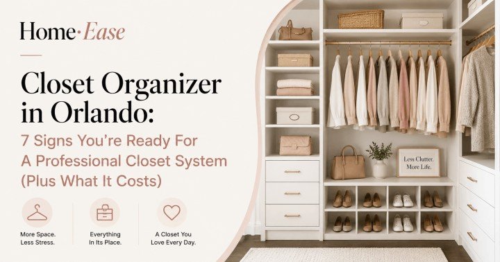 Closet Organizer in Orlando: 7 Signs You’re Ready For A Professional Closet System (Plus What It Costs)