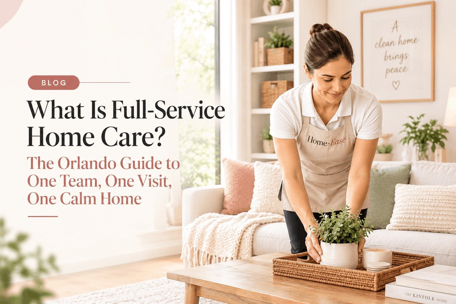 Full-service home care in Orlando for cleaning, organization, styling, and maintenance